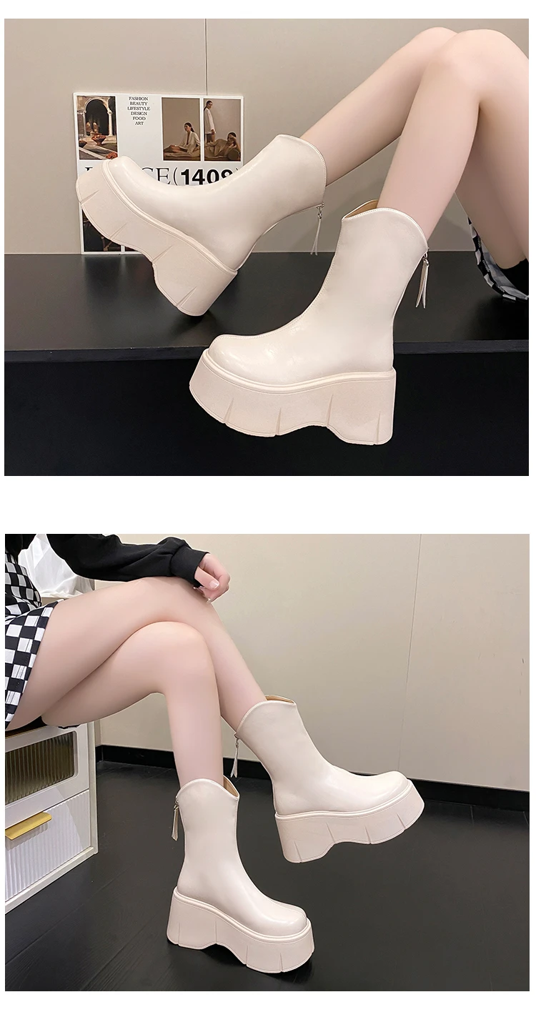 Women's Mid-calf Boots - true deals club