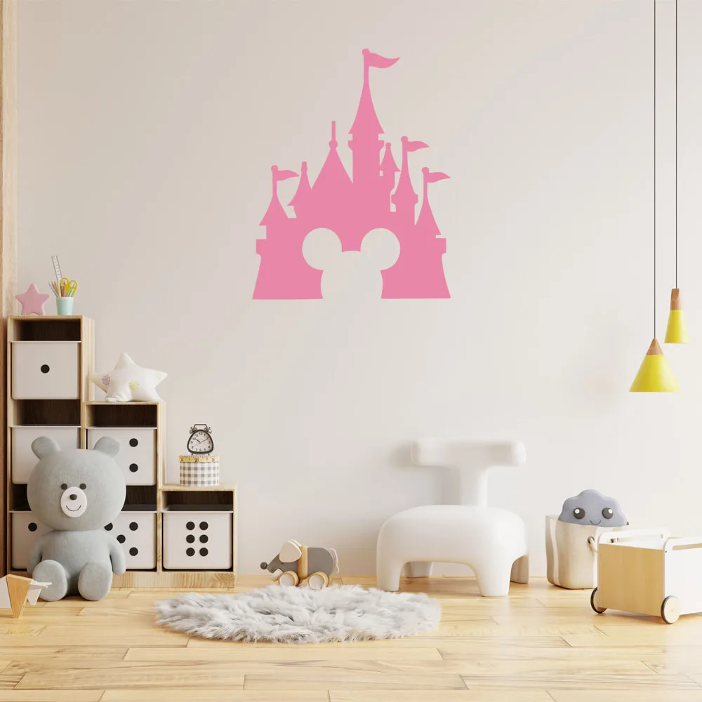 

1 pc nice The head of a rat under the castle customize name Wall Stickers Animal Lover Home Decoration Accessories Living Room