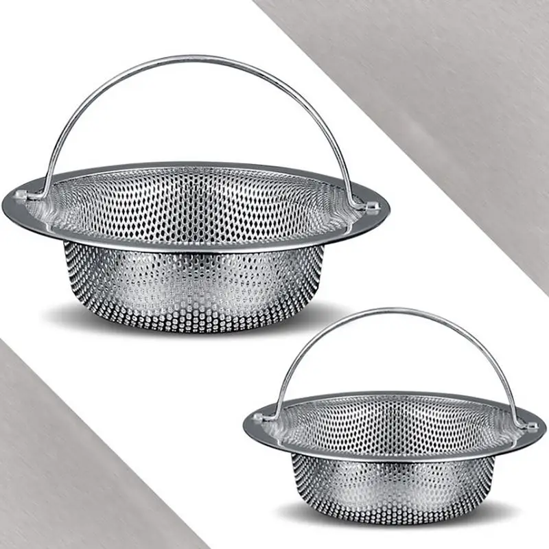 Universal Stainless Steel Sink Strainer Kitchen Sink Drain Basket Drain Strainer Mesh Basket Kitchen tool