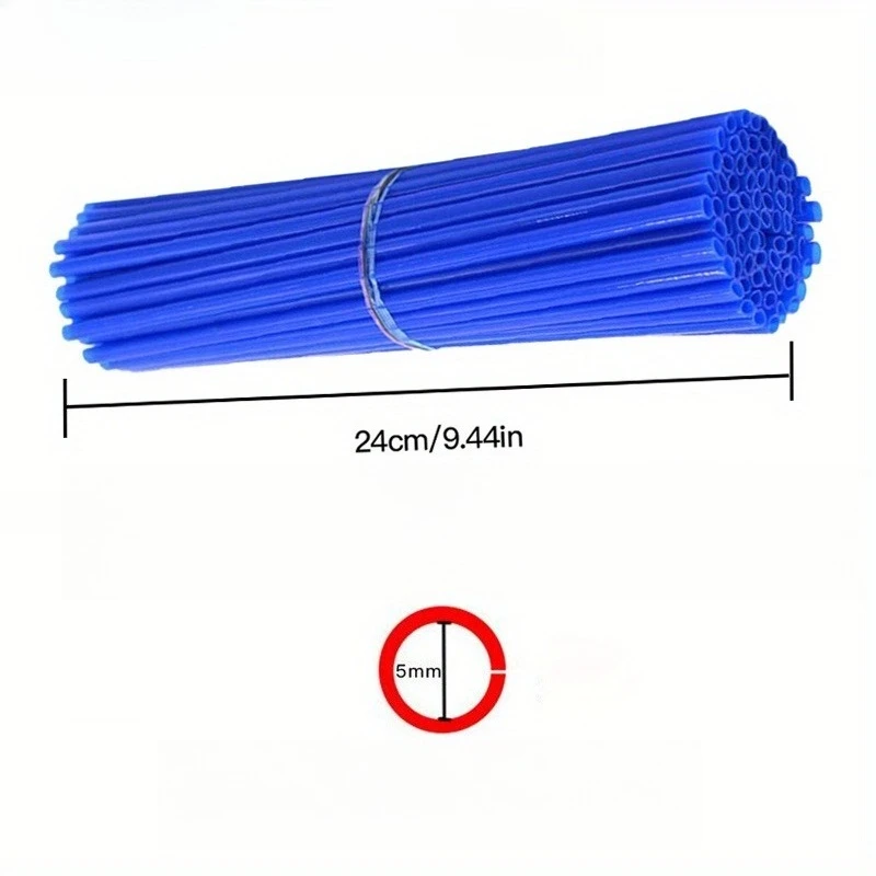 Motorcycle & Bicycle Wheel Spoke Protector Covers - 72 Pack