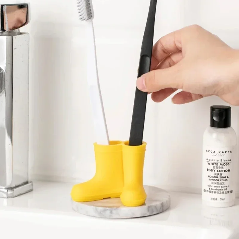 Silicone Toothbrush Holder Creative Rain Boots Toothbrush Organizer Cartoon Storage Stand Bathroom Products 브러쉬 케이스 ba&ntilde;o