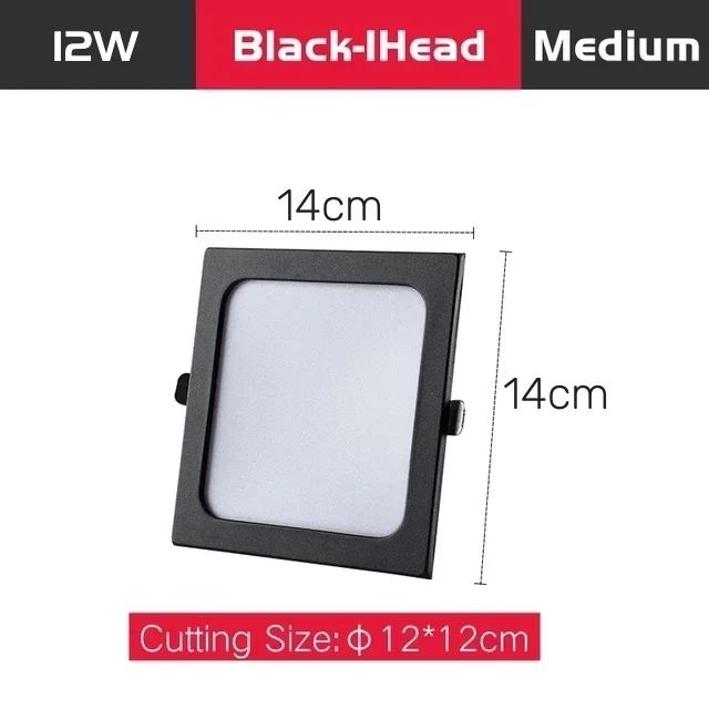 Black 12W-1head