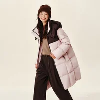 Doudoune longue imperméable et anti-taches pour femme Semir, nouvelle collection hiver 2025, avec capuche amovible 6