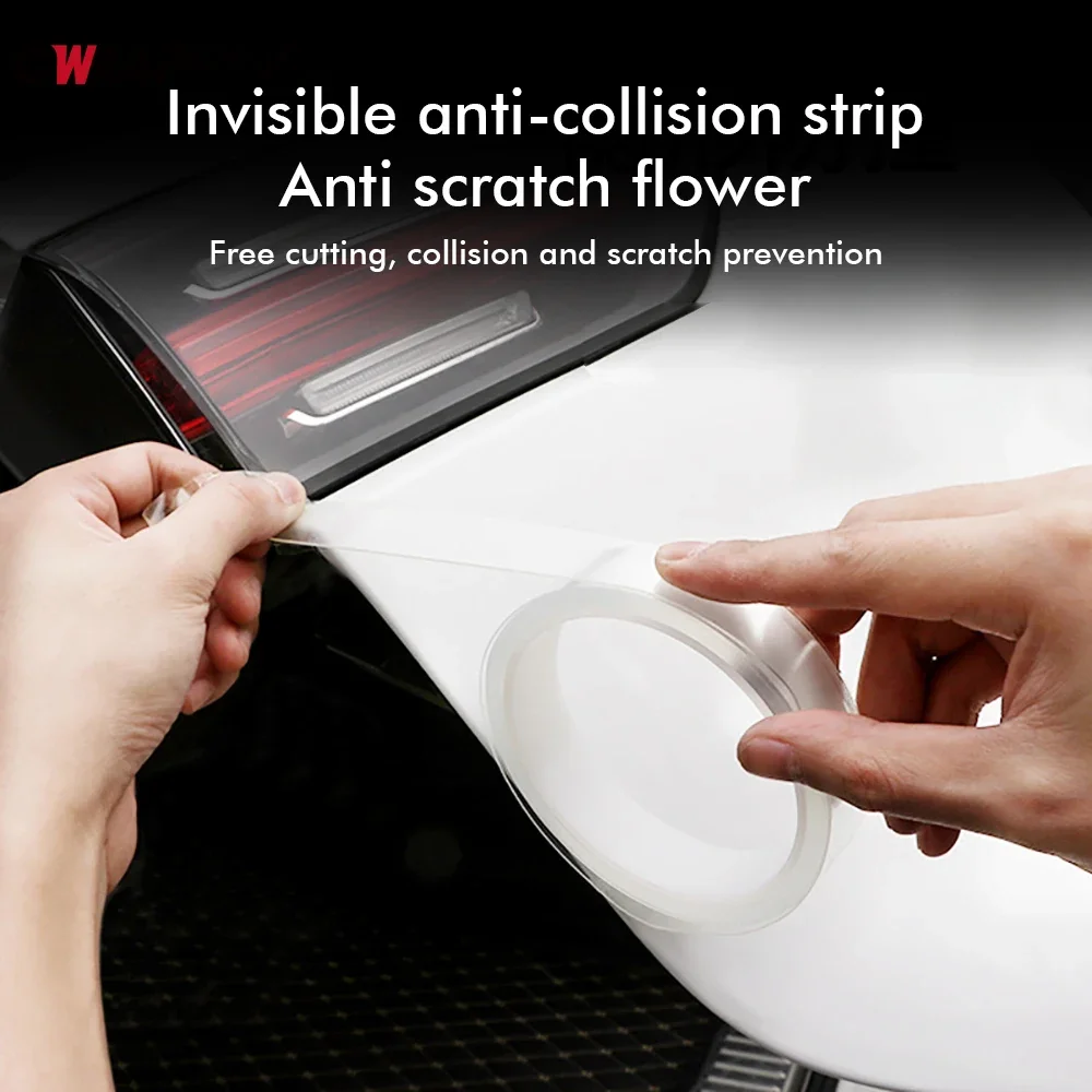 Car Transparent Stickers Door Edge Protector Film Anti Scratch Universal Car Door Sill Sticker Film Auto Bumper Threshold Guard