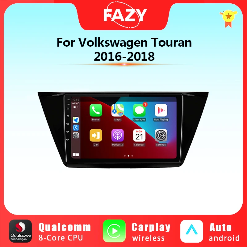 

Android Wireless Carplay For VW Volkswagen Touran 2016 2017 2018 Car Radio GPS Video Player Car Multimedia Autoradio DSP 2 Din