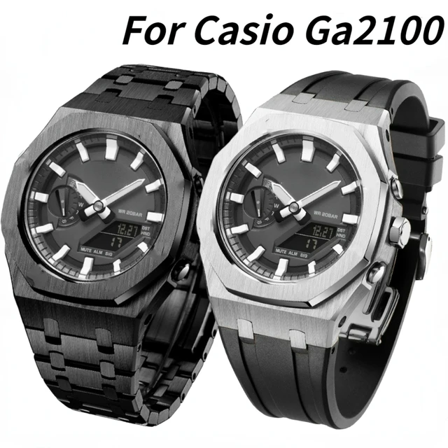 Casio Watch For Men G Shock Farmhouse Oak Stainless Steel 200m Waterproof  Quartz Sport Men Watch Reloj Casio Hombre Gm-2100-1a - Quartz Wristwatches  - AliExpress