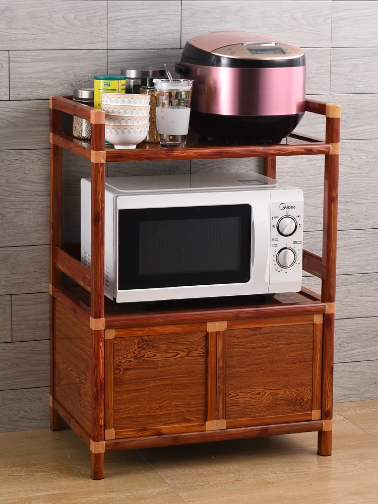 

Household Aluminum Alloy Kitchen Cabinet With Door Large Capacity Iron Sundry Storage Organizers Glass Top Home Furniture