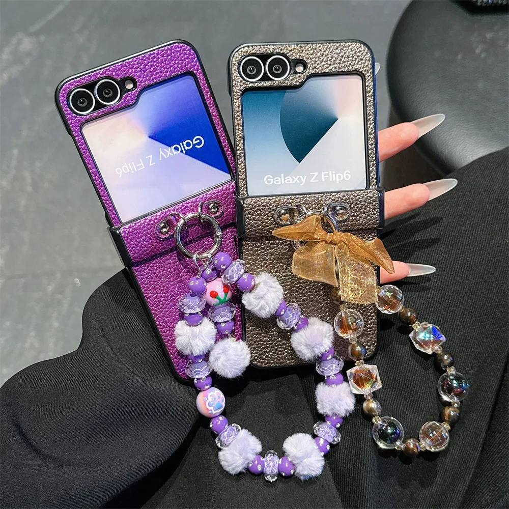 Wrist Strap Hinge Protective Hard Shell Phone Case