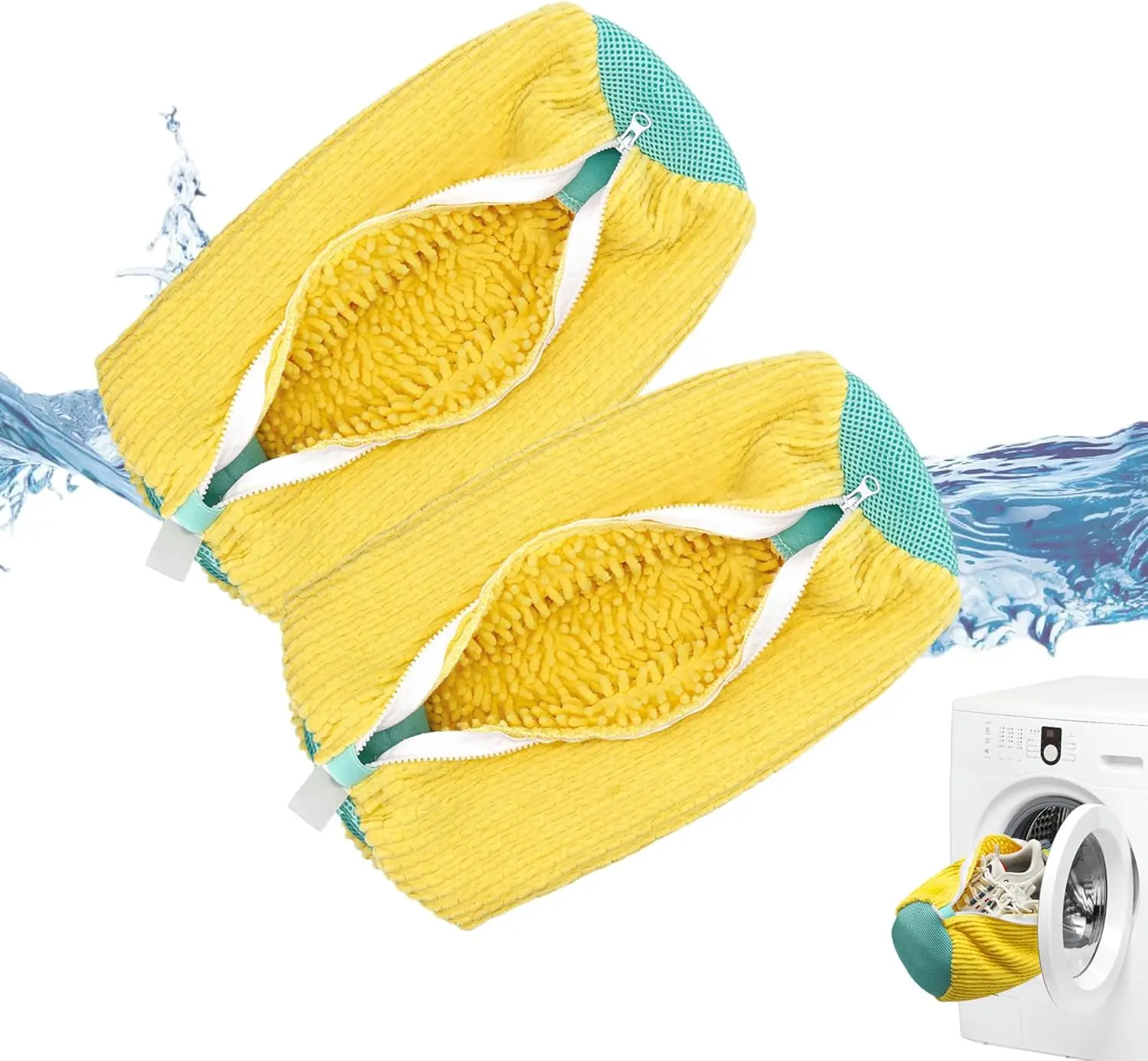 Shoe washing bag 2Pcs Shoe Washing Machine Bag,Quick Easy Cleaning,Laundry Shoe Bag for Washer and Dryer,Shoe Cleaning Bag for Sneaker Most