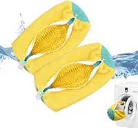 2Pcs Shoe Washing Machine Bag,Quick Easy Cleaning,Laundry Shoe Bag for Washer and Dryer,Shoe Cleaning Bag for Sneaker Most Shoe 1