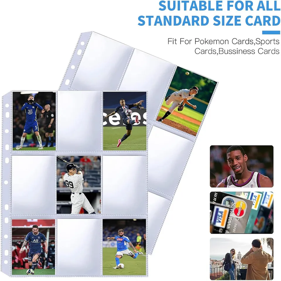 card storage binder Amazon.com: Card Binder, 9 Pocket Trading Card Album Folder,20 Pages, 360  Card Capacity Sports Card Binder, Premium Card Binders Compatible with MTG,  TCG, Baseball Cards (Black) : Toys & Games main image 1