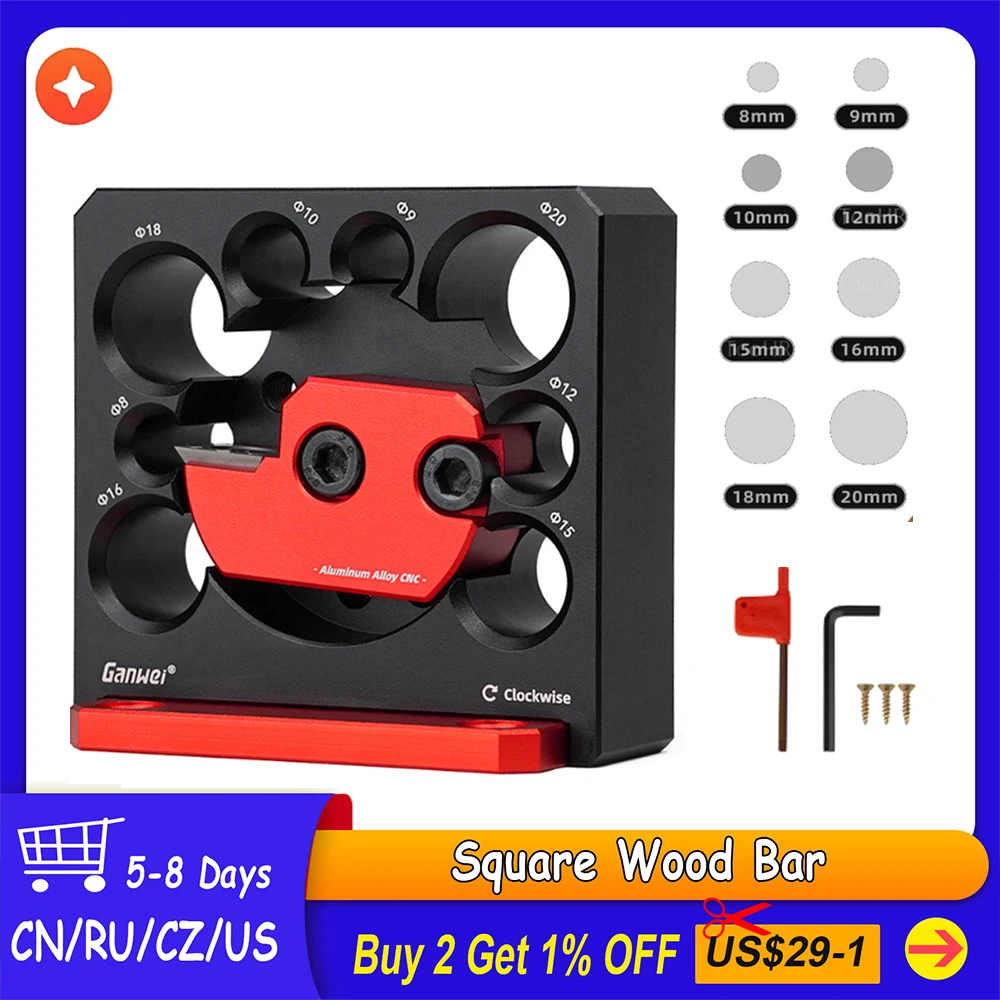 Electric Drill Milling Dowel Round Rod Auxiliary Tool Woodworking Adjustable Dowel Maker 8mm-20mm Blade Turning