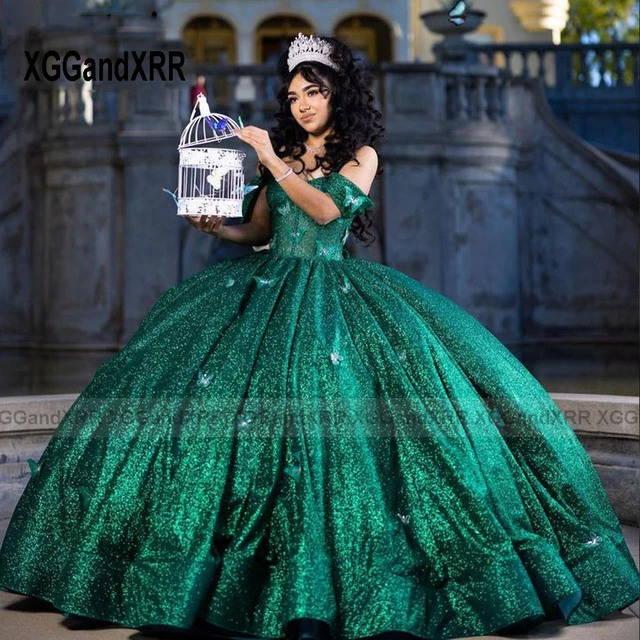 Princess Off The Shoulder Corset Ball Gown Quinceanera Dresses Beaded  Appliques Sweet 16 Birthday Gowns Vestido 15 Años 2022 - AliExpress