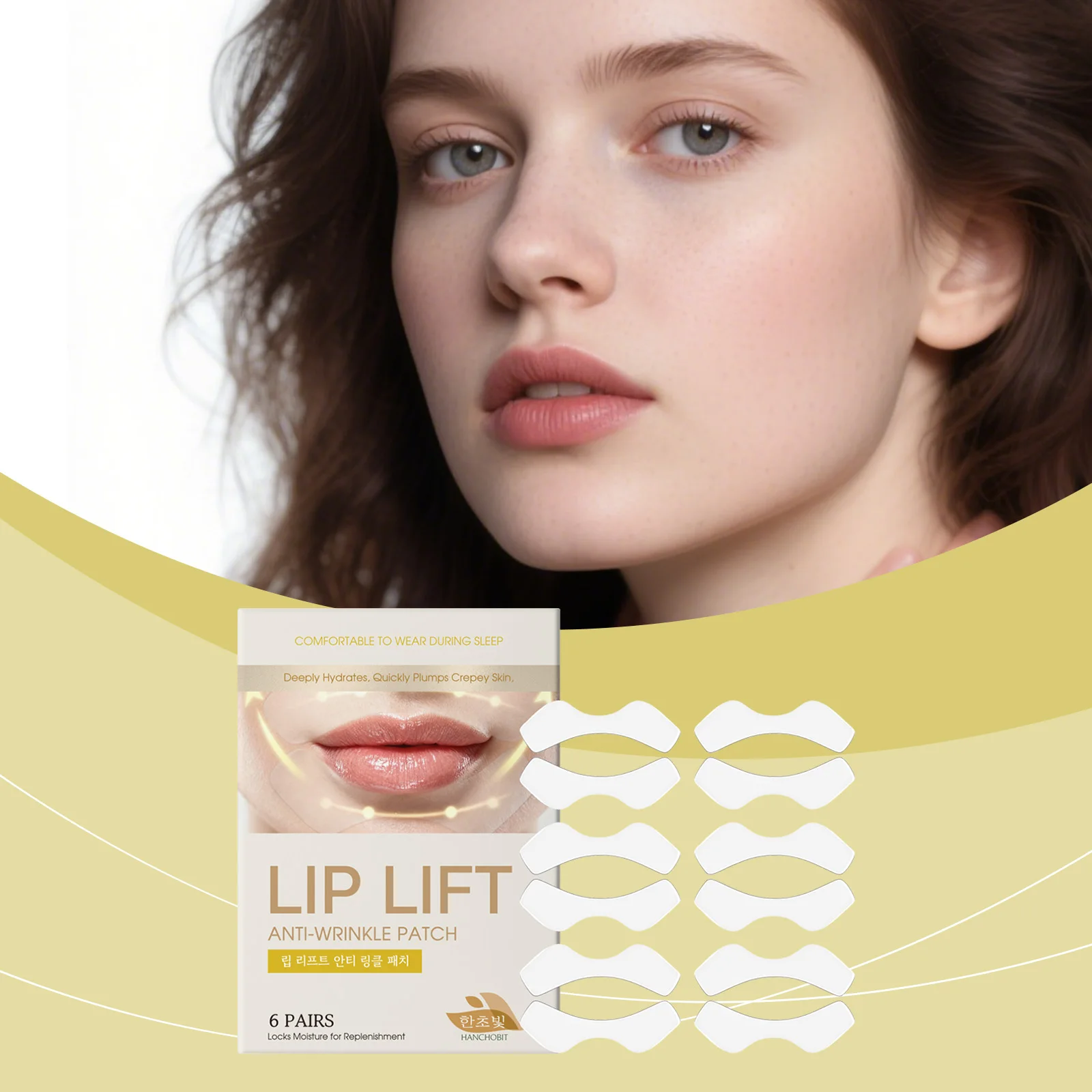 Lip Care Patch - For Daily Nourishment, Moisturizes & Soothes Lip Area, Reduces Lip Lines, Ideal for Lip Care