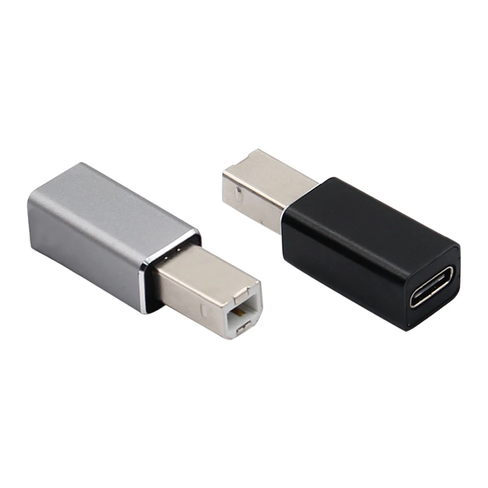 USB 유형 C 암-USB B 수 스캐너 변환기 프린터 MIDI 컨트롤러 피아노 키보드 용 남성 어댑터 연결 변환기