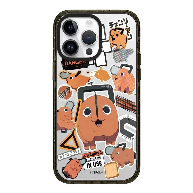 

Acrylic Anime Chainsaw Phone Case Cover for iPhone 14 13 12 11 15 Pro Max Case for iPhone 15 ProMax