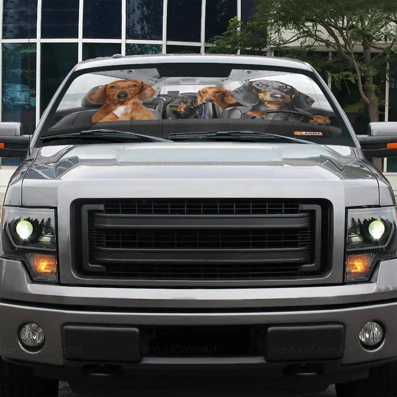 Dachshund Car Sunshade Dog Sun Protector