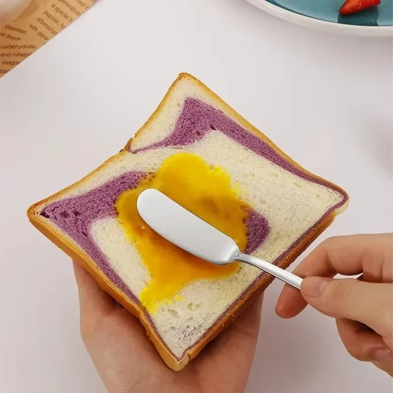 10/1PCS Stainless Steel Butter Knife Long Handle Cheese Bread Jam Cutter Multifunctional Western Food Tableware Kitchen Gadgets