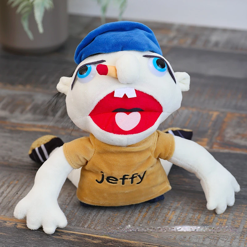 55/60cm Jeffy Puppet Cartoon Puppet Plush Toy Jeffy Dolls Soft Stuffed  Peluche