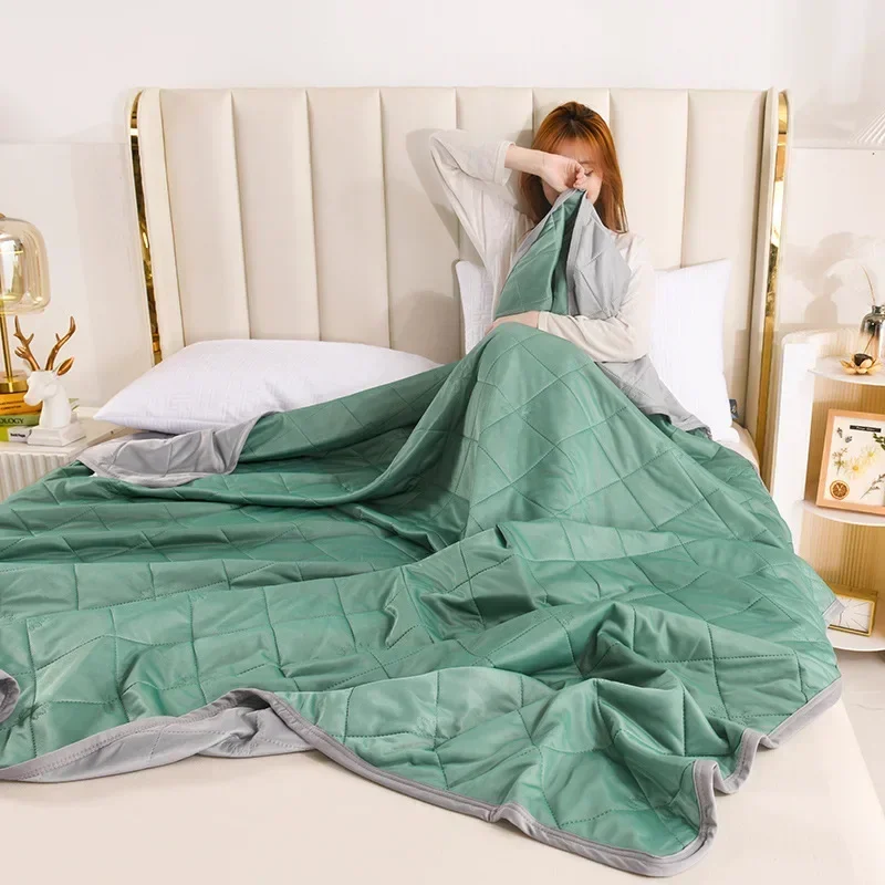 Summer quilt summer quilt set bed comforter Ice Cooling Blankets Breathable Smooth Air Condition Comforter Lightweight Summer Quilt with Double Side Cold Cooling Fabric