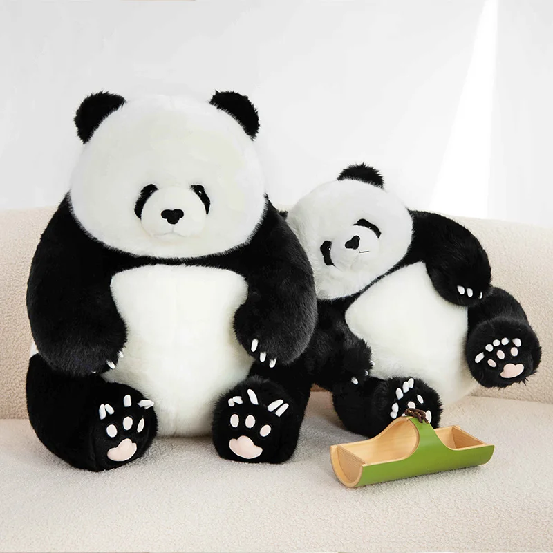 

Simulation Round Fatty Panda Plush Toy Realistic Kawaii Stuffed Animals Pandas Plushies Doll Cute Soft Kids Babys Toys Gifts