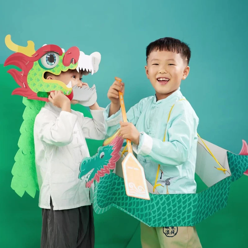 

Chinese Dragon DIY Handicraft 3D Paper Dragon Cosplay Prop Arts Party Supply