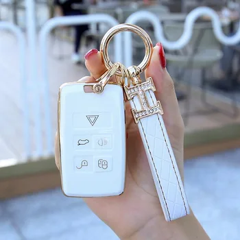 TPU custodia portachiavi per Auto custodia Shell per Range Rover Sport Land Rover Evoque Freelander per Jaguar XF XJ XE XJL accessori Auto