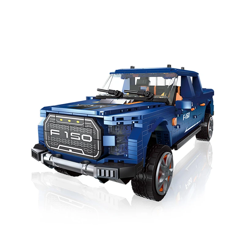 

Building Block Eight In F150 One Itinerant Truck Assembling Small Particle Desktop Decoration Puzzle Model Children Toy Boy Gift