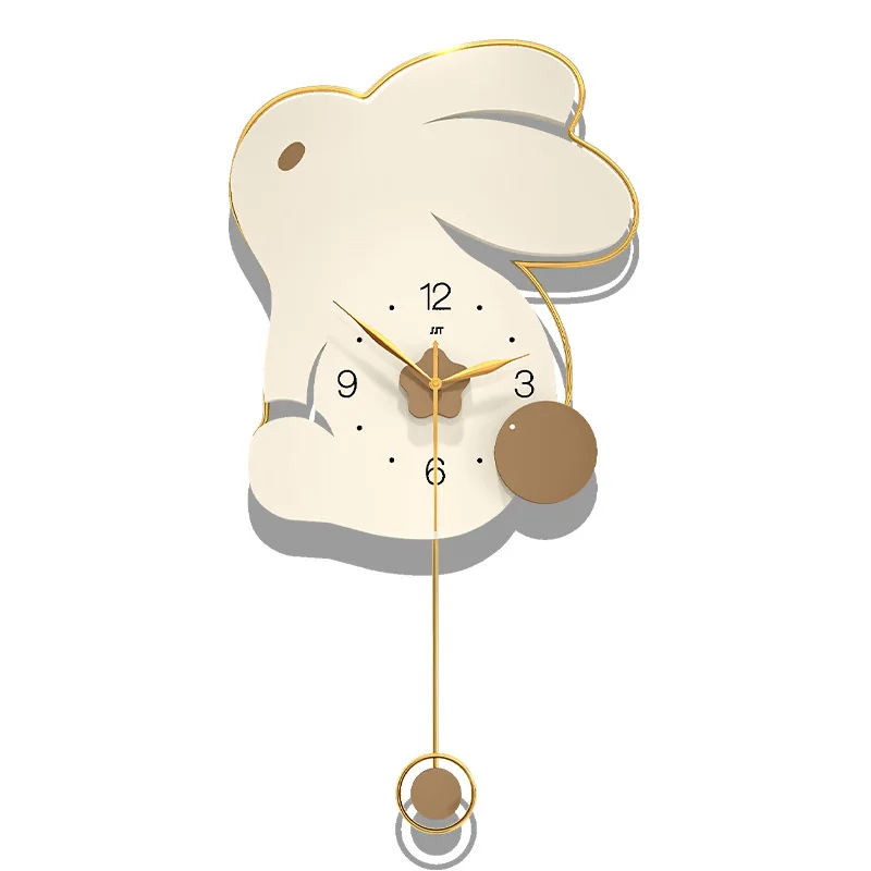 Creative Rabbit Wall Clock Living Room Fashion Restaurant Background Decoration Clock 5