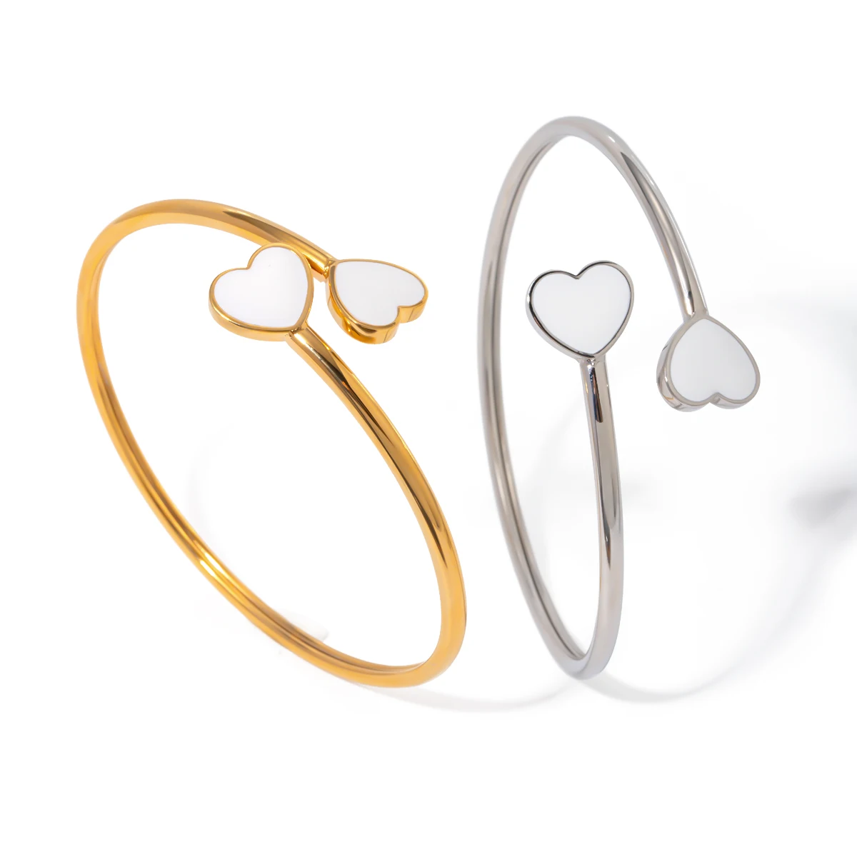 Youthway Stainless Steel Open Bangle Bracelet