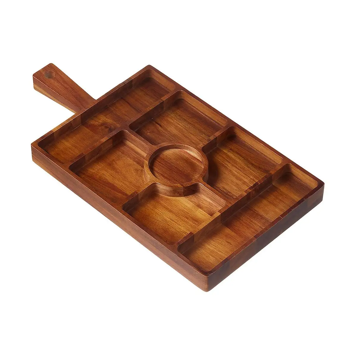 

beautiful durable acacia wood 7-Section Serving Board