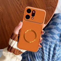 Lychee Texture CD Leather Phone Case - Premium Back Cover for OPPO Reno7 Pro 5G (Orange)