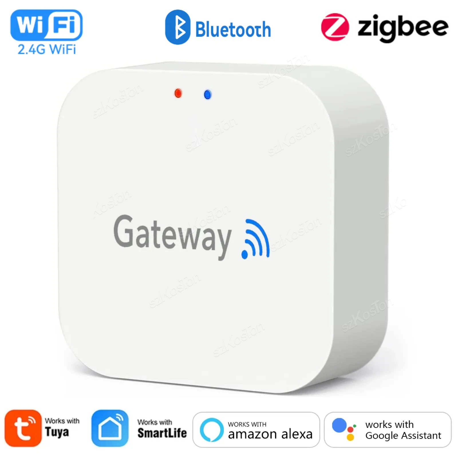 Tuya Smart Life Multimode Gateway Smart Home Automation Hub ZigBee WiFi Bridge Bluetooth Mesh