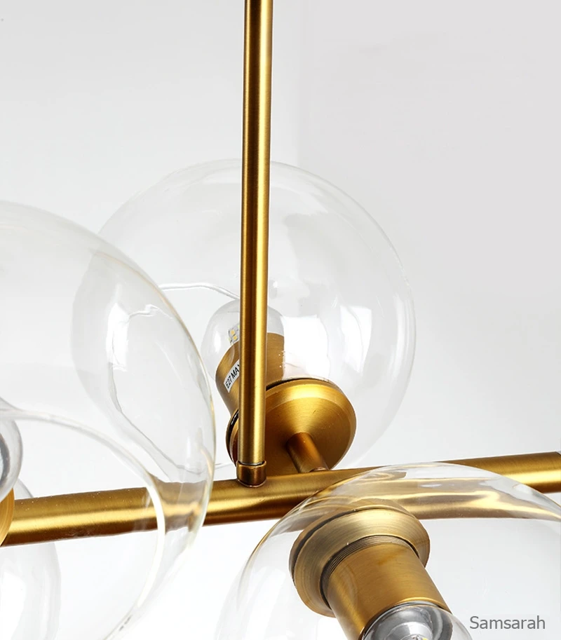Postmoderne Pendelleuchten Einfache Magic Bean Glas Pendelleuchte Kreative Persönlichkeit Wohnzimmer Esszimmer Küche Insel Licht – Detail 14