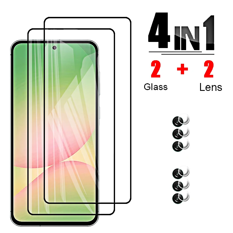 Premium Tempered Glass Screen Protector with Camera Lens Cover Film