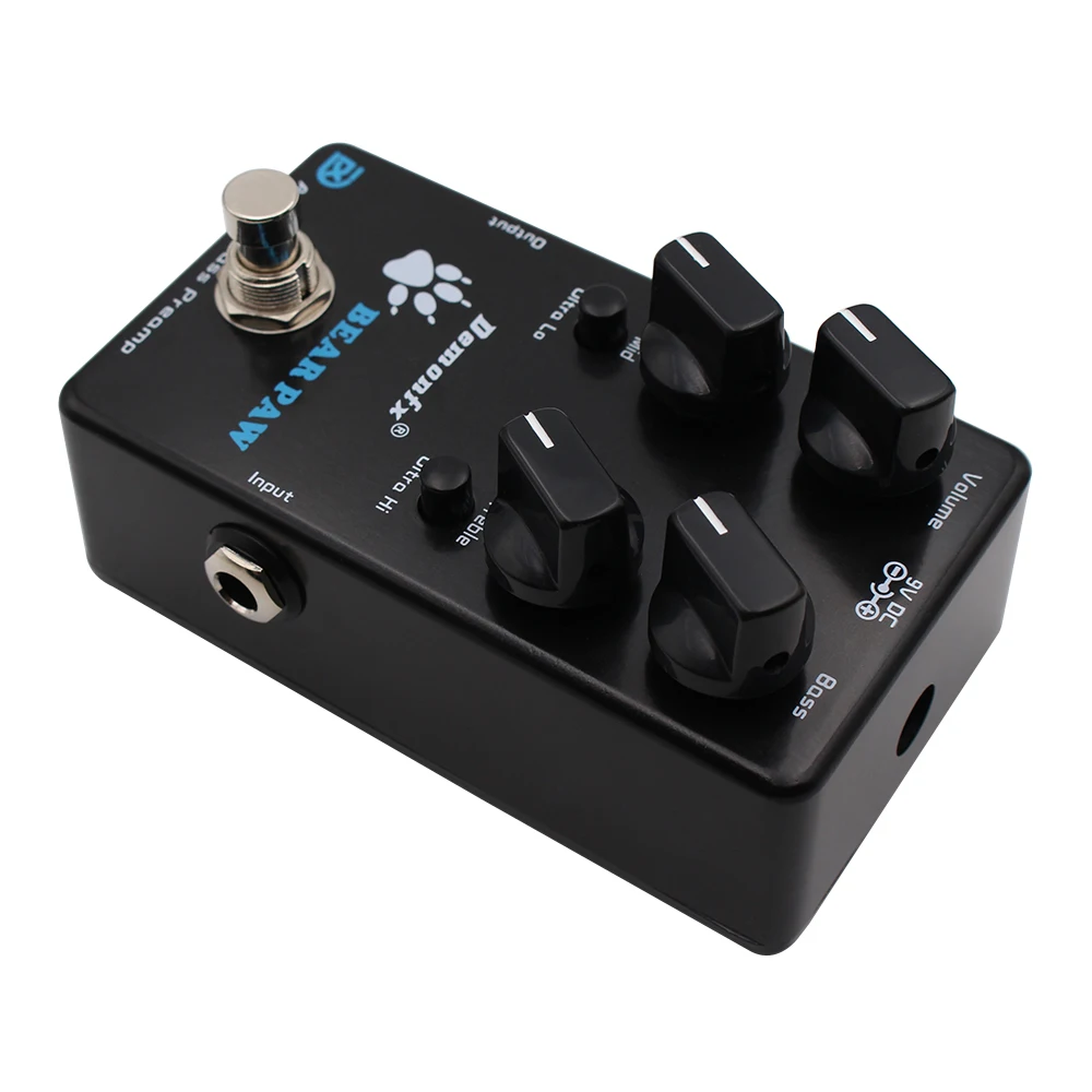 New High quality Demonfx BEAR PAW Analog Bass Preamp Booster Bass