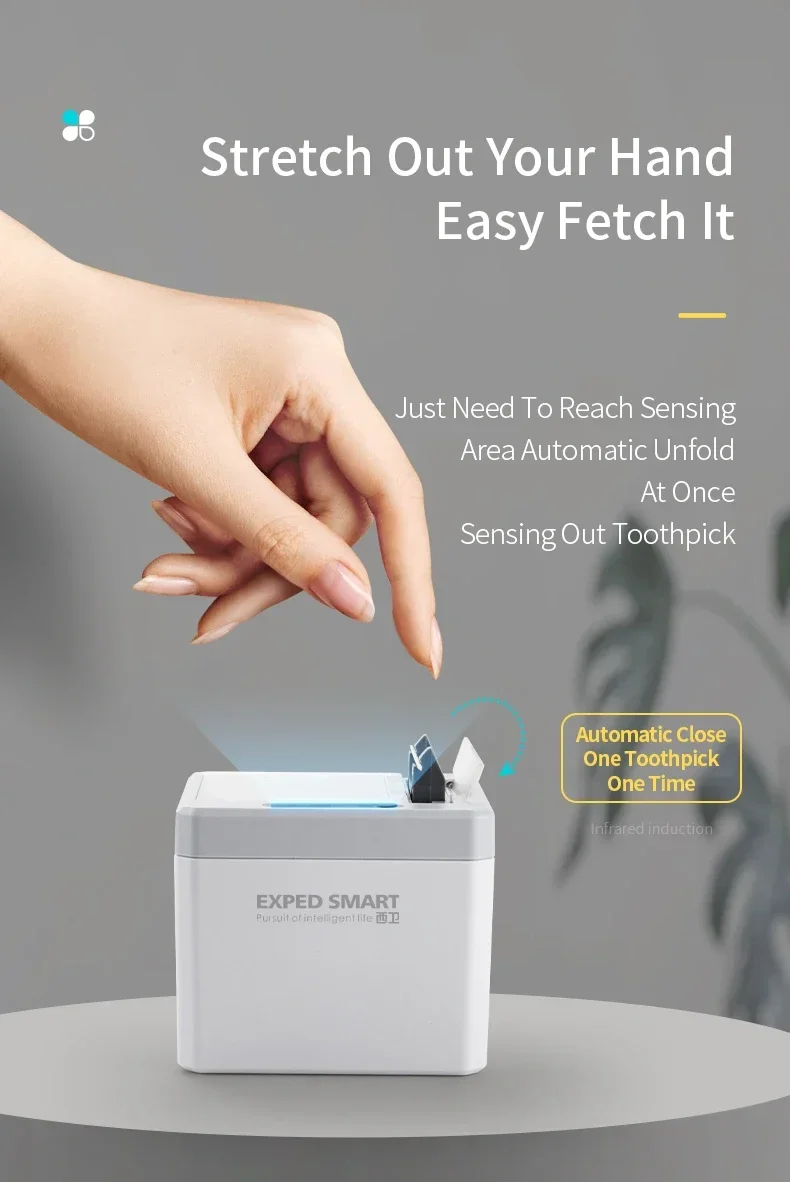 Description Picture 5 of itemAutomatic Toothpick Dispenser with IR Sensor - Hygienic Touch-Free Holder for Kitchen, Dining Table, and Home Office