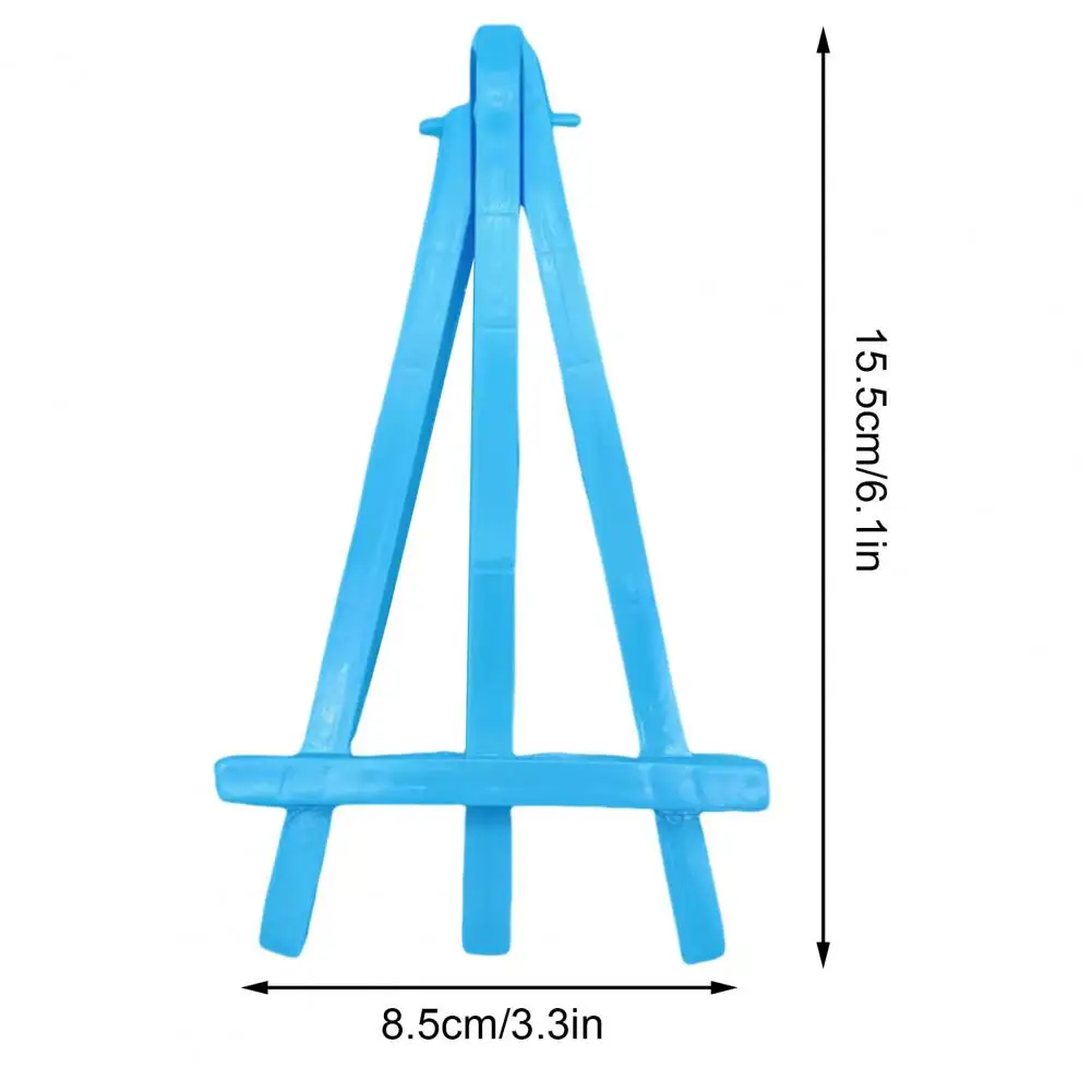 5Pcs Mini Triangle Easel Kids Painting Stand Kids Art Display Small Drawing Easel with Bright Colors Plastic Sketching