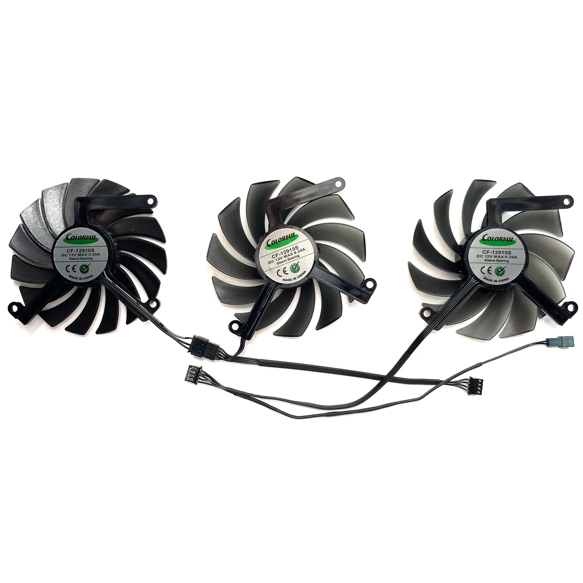 New For INNO3D RTX 4070 GeForce RTX4070 4070ti X3 OC Graphics Card Replacement Fan CF-12910S CF-12915S — view 5