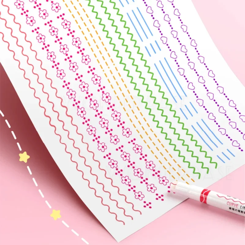 Flower Curve Highlighter Set 5