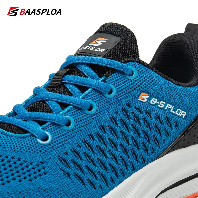 2023 Baasploa Men Running Shoes Lightweight Sport Shoes Mesh Breathable Casual Sneakers Non-Slip Outdoor for Men New Arrival images - 6