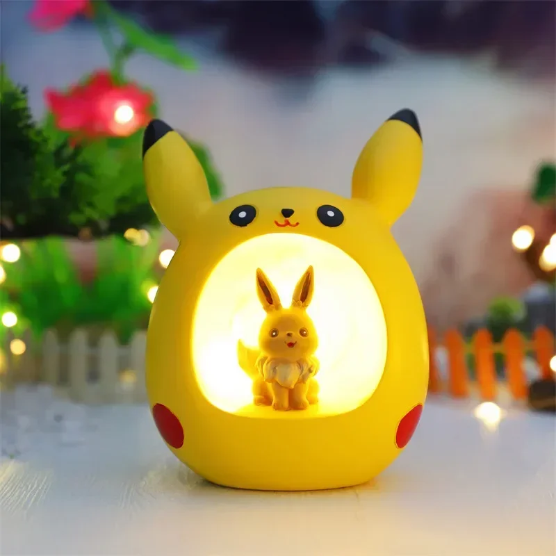 

New Pokemon Pikachu Night Light Children's Room Sleep Lamp Bedroom Atmosphere Decoration Boys and Girls Toys Gifts for Kids