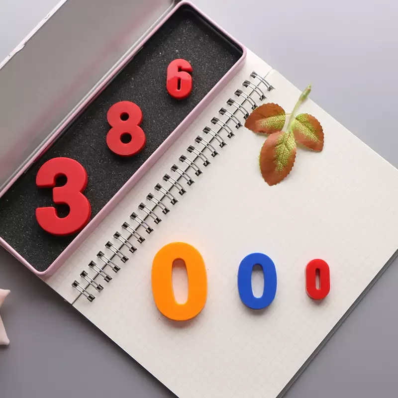 컬러 디지털 마그네틱 스티커, 0-9 화이트보드 마그네틱 입자, 학생 용품