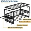 Tool Chest Tool Organizer 3 Tier Wall Mounted Wrench Organizer Drill Rack Heavy Duty Tool Rack for Workshop Garage 3