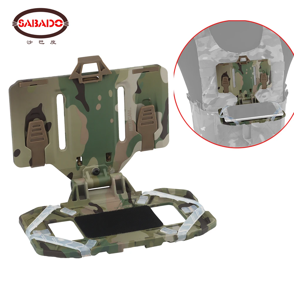 

Tactical Folded Navigation Board Mobile Phone MOLLE Holder Nav Board Flip Lite Cellphone Gear Holster Airsoft Vest Accessories