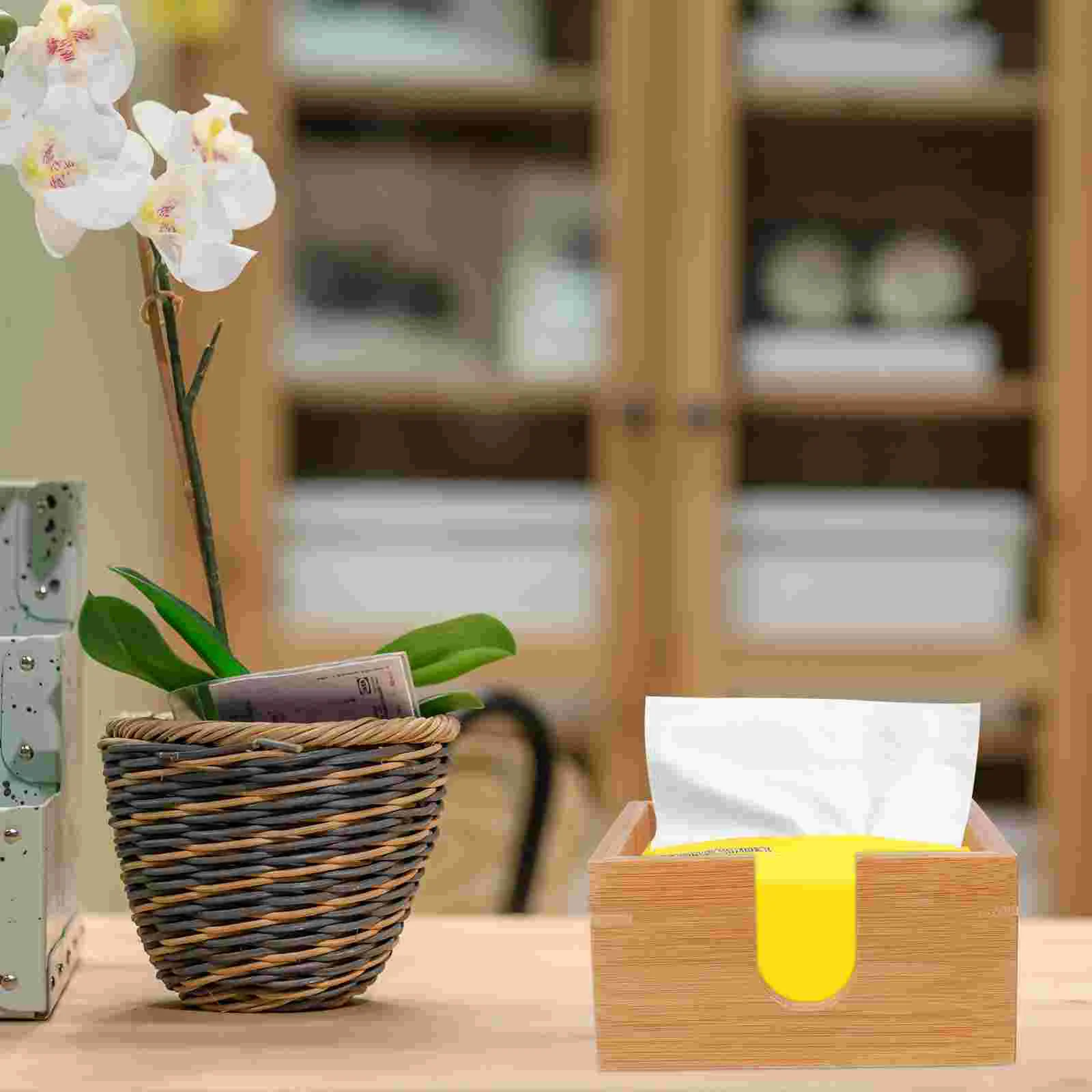 Bamboo Napkin Holder Lunch Napkin Holders Tables Decorative Napkin Tray Dining Table Kitchen Wooden Luncheon Napkin Holder 6