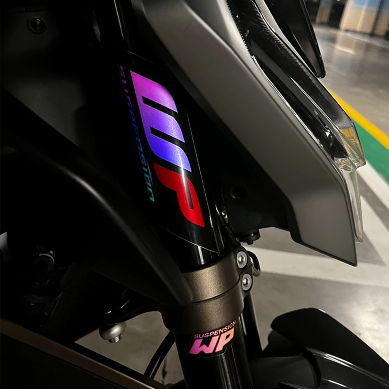 Motorcycle Stickers WP Suspension Fork Damper Decal For Kawasaki Honda SUZUKI DUCATI Benelli Motorcycle Accessories