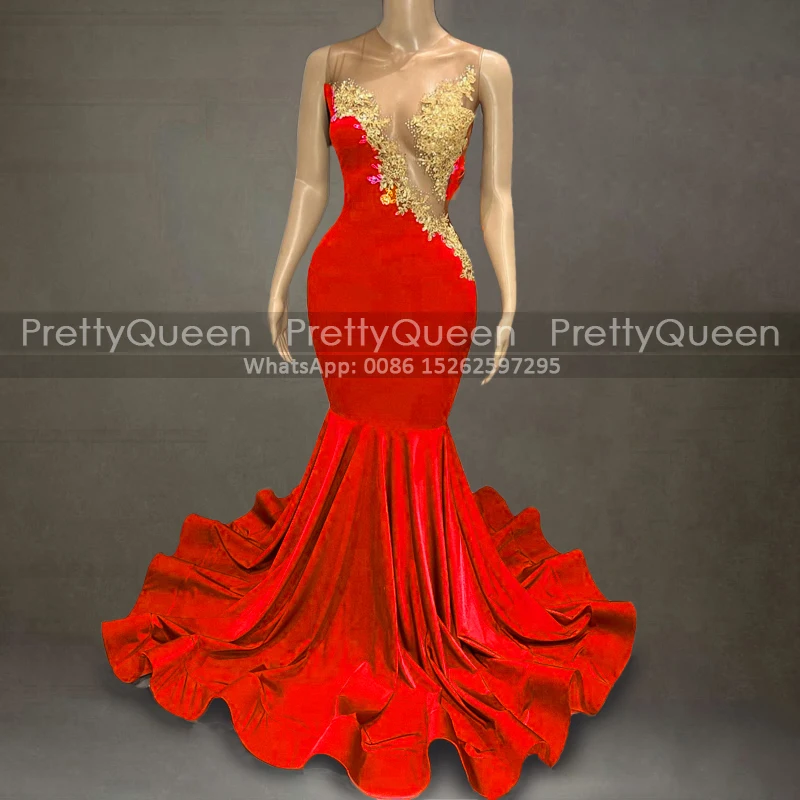 

Appliques Beads Mermaid Prom Dresses Sweep Train Sheer Neck Sleeveless Pleat Sheath Formal Evening Dress