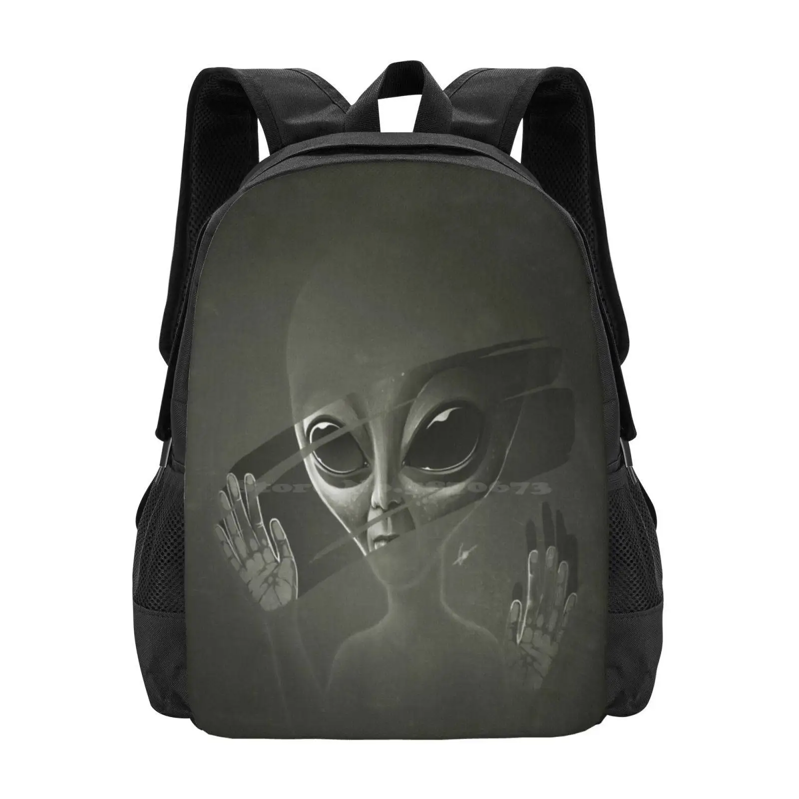 

Alien Hot Sale Backpack Fashion Bags Alien Sci Fi Cosmos Universe Secret Greys Extraterrestrial