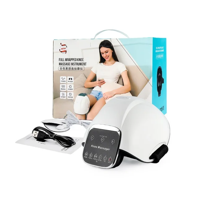 5 in 1 EMS Acupuncture Knee Massager Infrared Hot Compress 4 Airbags